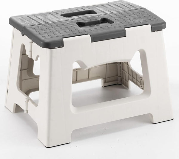 CasaZenith Step Stool Foldable, 9'' Folding Step Stool for Kids & Adults,