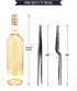 10-Inch Cooking Tweezer and Offset Tweezer Set, Precision Serrated Tips, Stainless Steel Chef Tools for BBQ