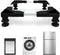 Mini Fridge Stand Adjustable Universal Base - Washer Dryer Pedestal for Refrigerator, Washing Machine, Black