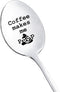 Coffee Makes Me Poop Spoon - Gifts for Coffee Lovers, Men, Women, Dad, Wife, Christmas, Birthday, Friends