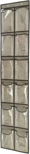 Closet Shoe Organizer Behind Door Hanging Closet Kids Shoe Rack with 12