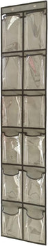 Closet Shoe Organizer Behind Door Hanging Closet Kids Shoe Rack with 12