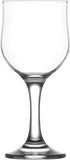 LAV Small Premium Wine Glasses Set of 6 - Clear 8 Oz White Wine Glasses, Tulip Shape Short Stem for Dinner Tables and