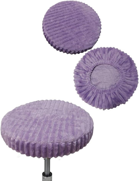 Shukii Stool Covers - 2 Pack Soft Slipcover with Elastic Cushion for