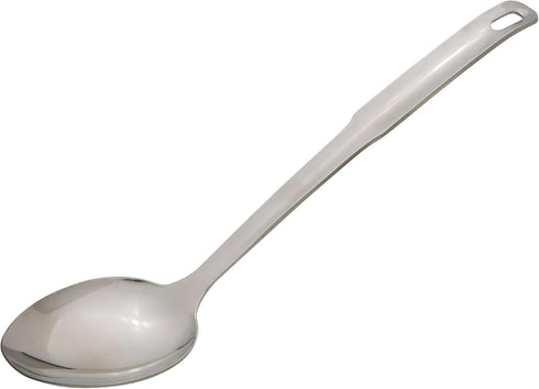 HIC Kitchen Solid Serving Spoon with Long Handle, 12.5-Inch, 18/8 Stainless Steel