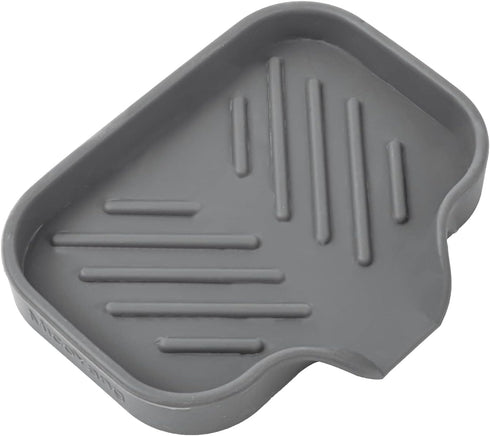 MicoYang Silicone Bathroom Soap Dishes with Drain Spout-Bathroom and Kitchen Sink Organizer,Sponge