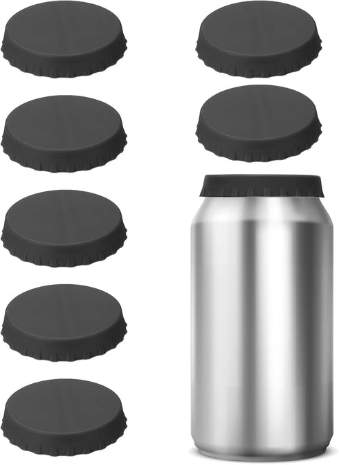 PATIKIL Silicone Soda Can Lids, 8 Pack Reusable Soda Can Cover Stopper