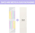 BEAN LIEVE 12-Count Rainbow Birthday Candles with Holders, Colorful Spiral Long Cake Candles for Birthday Wedding Party