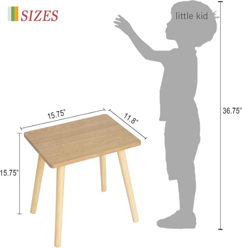 AWASEN Side Table, Small End Accent Table for Living Room Bedroom Office Small Spaces, Modern Wood Side Table