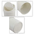 Tiny Trash Can with Swing Lid, Plastic Desktop Mini Waste Can, White