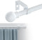 Curtain Rods for Windows 48 to 84-93 Inch, 5/8 Inch Decorative Heavy Duty Metal Set with Brackets