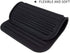 Smithcraft Silicone Trivets Mats for Hot Dishes, Hot Pads for Countertops, Set of 2 Small Drying Mats (Black)