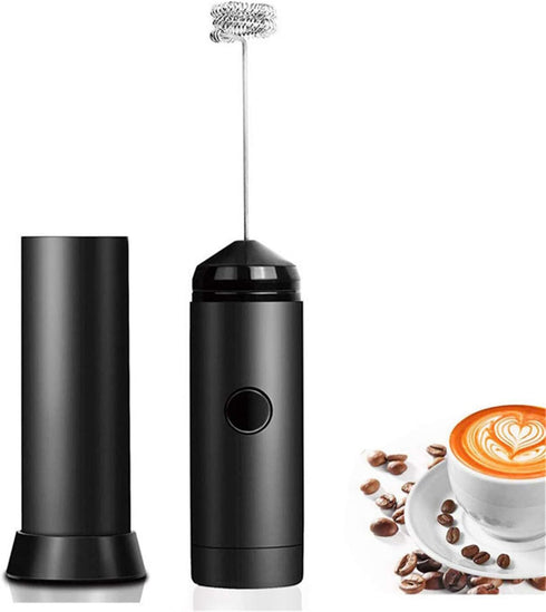 Milk Frother Handheld Electric Foam Maker with Stainless Steel Whisk, Waterproof Detachable Drink Mixer