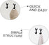 HOMSFOU Coat Pegs Wall Hooks, Kitchen Wall Hooks, Farmhouse Coat Rack, Vintage Wall Hooks, Stainless Steel Entryway Key