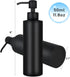 Matte Black Countertop Soap Dispenser, 11.8 oz Lotion Dispenser with Pump for Kitchen and Bathroom