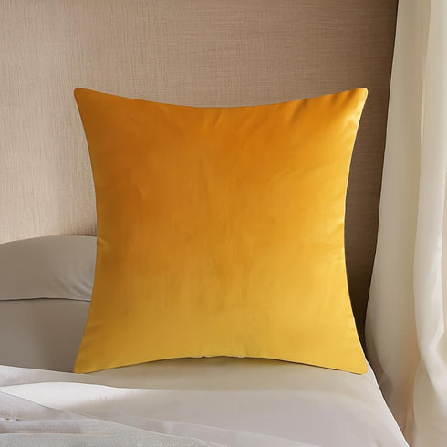 Andreannie Pack of 4 Gold Velvet Decorative Throw Pillow Covers, 18x18 Soft Cushion Case for Couch Sofa Bed (Mixed 4