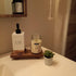 Counter Wood Pedestal Soap Stand, Farmhouse Wood Riser, Soap Dish Holder/Tray Decor for Bathroom Kitchen, Rustic Candle