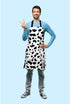Beabes Gingham Green Gray Check Plaid Bib Kitchen Apron