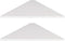 evron Corner Mounting Shelf Set of 2 - Easy to Install Floating Wall Shelves with Wood Grain Finish
