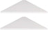 evron Corner Mounting Shelf Set of 2 - Easy to Install Floating Wall Shelves with Wood Grain Finish