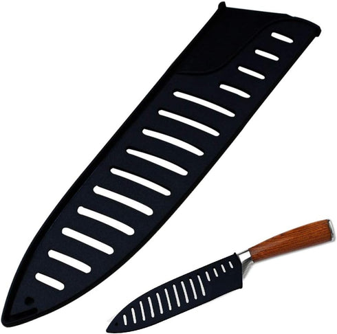 Black Plastic Kitchen Knife Blade Protector Cover for 8 Inch Knife, Practical Sheath for Kitchen Utensil