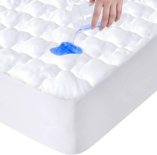 Full XL Mattress Protector Pad Waterproof Quilted, Breathable & Cooling, Deep Pocket Up to 14"