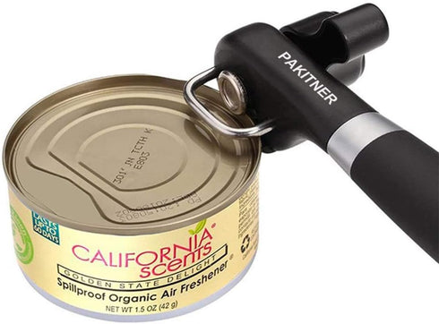 PAKITNER Safe Cut Can Opener - Smooth Edge, Handheld Easy Turn Knob, Ergonomic Stainless Steel Cutting Tool