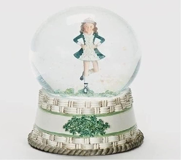 Roman Giftware Inc. Irish & Celtic Collection, 6.5" H Irish Dancer GLITTERDOME, Religious Inspirational Gift