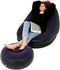 MENGDUO Inflatable Leisure Sofa Chair and Footstool Outdoor Folding Lounger Sofa Flocking Lazy