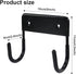 Wall Mount Ironing Board Hanger, Organizer Rack for Laundry Rooms, Storage Shelf Hanger (Black)