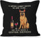 YUESHARE Funny German Shepherd Dog Linen Throw Pillow Cover, 18 x 18 Inch Gifts for Dog Mom Home Decor
