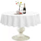Softalker Round Tablecloth, Waterproof & Stain Resistant, Wrinkle Free Fabric Washable Polyester Table Cover for