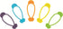 HIC Kitchen Stretch and Twist Silicone Bag Ties, Set of 10 with Storage Bag, Reusable Food Sealing Clips