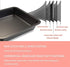 CHEFMADE Square Cake Pan, 8-Inch Non-Stick Carbon Steel Deep Dish Baking Mold for Cakes, Bread, Pizza, Cookies