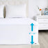 Twin Mattress Protector Waterproof 2 Pack, Soft Noiseless Coverage Fitted Sheet Twin with Deep Pocket up to 14", Easy