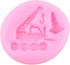 MIYAHOUSE Bulldozer Set 6 Silicone Molds Excavator Fondant Mold Crane Construction Truck Mold For Cake Decorating