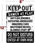 AMERICAN WIT 12" 8" Funny Gamer Decor, 'Keep Out Gamers Only' x Tin Signs, Gaming Do Not Disturb Signs, Funny Video