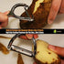 Cave Tools Vegetable Y Peeler - Julienne Swivel Slicer with Potato Eye Remover for Peeling Fruits and Vegetables
