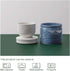 DOWAN Porcelain Butter Keeper Crock, French Butter Dish with Lid, Embossed Butter Container for Soft Butter, Big