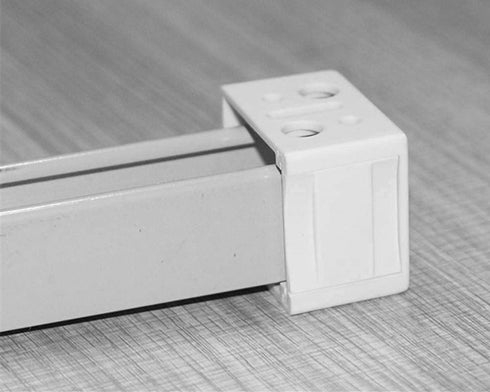 Cutelec 4pcs Plastic Brackets for 1" Blinds Headrail Holders, White Color for 1" Vinyl or Plastic Mini Blinds