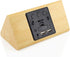 OCT17 Wooden Alarm Clock - Smart LED Digital Clock with Time Temperature, Humidity Display, Bamboo, Adjustable