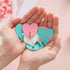 6 Pack Heart Shaped Decorative Wall Hooks, Stainless Steel Strong Adhesive Hooks for Home Kitchen Bathroom