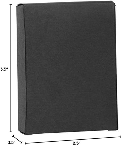 Neil Enterprises Inc. Black Leather Self-Stick Photo Album, 2.5" x 3.5", Holds 10 Photos