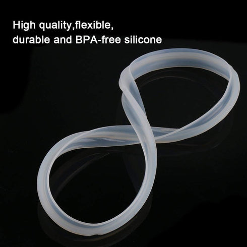 Set of 2 Clear Color Rubber Gaskets for Power Pressure Cooker Sealing Ring, Multi-Cooker 5L 6L 5QT 6QT