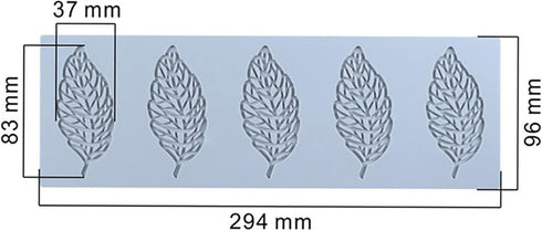 Hollow Leaf Candy Mold, 3D Silicone Mold for Chocolate Candy, Cake Decoration, Cupcake Top, Polymer Clay