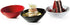 G.E.T. B-784-RSP Angled Cascading Serving Bowl, 5.5 Ounce, Red for Rice, Snacks, and Dessert