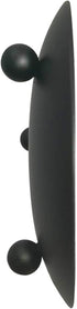 YYaaloa 2 pcs Black Decorative Iron Plate Candle Holder - 4.33'' Stand for LED & Wax Candles, Incense Cones (Black-2