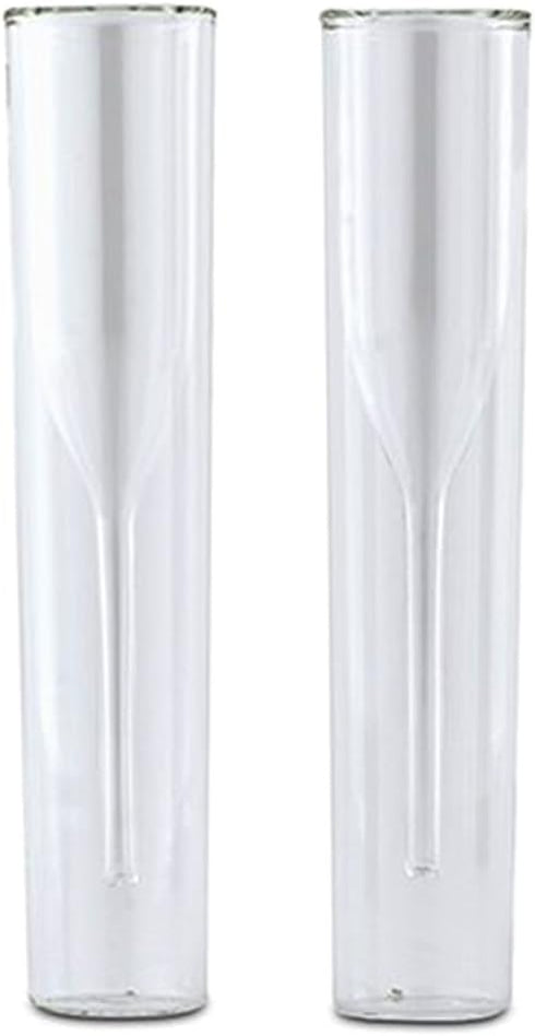 Contemporary Double-walled Glass Champagne Flutes