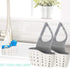 EC ELEGANTCHARM Kitchen Sink Caddy, Silicone Plastic Soap Holder with Adjustable Strap and Drain Holes