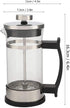 Joyzan French Press Coffee Maker, Stainless Steel Cold Brew Tea Maker, Borosilicate Glass, Portable Filters